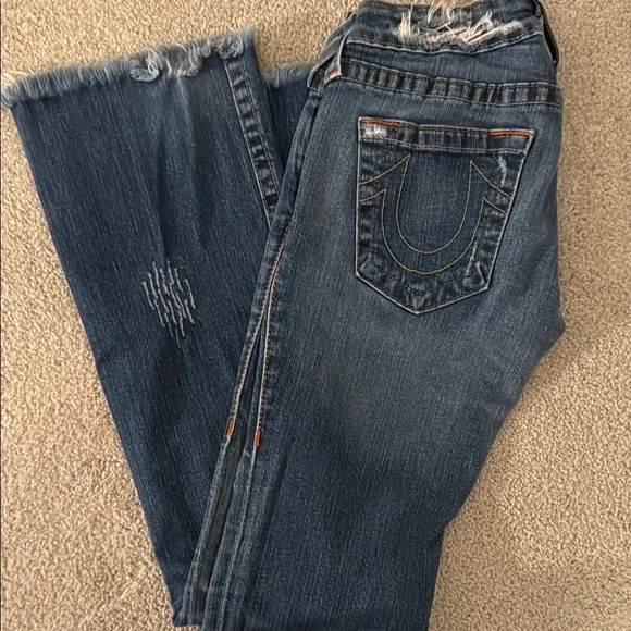 True Religion Bobby Distressed Women's Jeans Size 28 - Picture 4 of 8